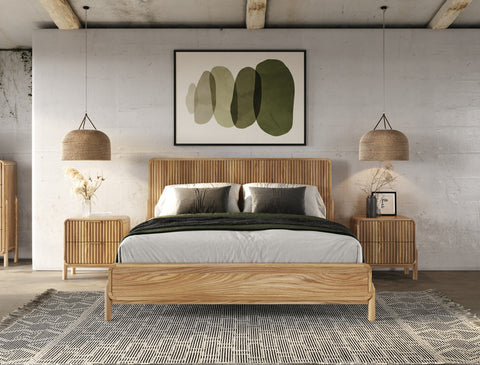 Modrest Mikala Modern Natural Oak Bed Model VGWDMIL-BED