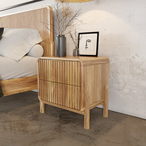Modrest Mikala Modern Natural Oak Nightstand Model VGWDMIL-BST02