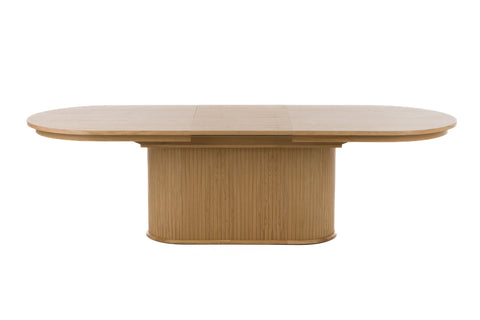 Modrest Milan Modern Natural Oak Dining Table With Extension Model VGME-MILAN