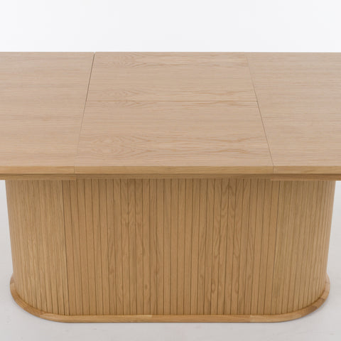 Modrest Milan Modern Natural Oak Dining Table With Extension Model VGME-MILAN