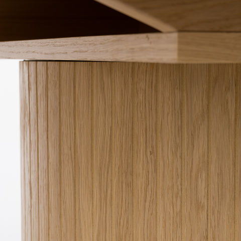 Modrest Milan Modern Natural Oak Dining Table With Extension Model VGME-MILAN