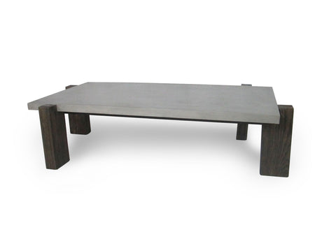 Modrest Milton Dark Grey & Walnut Coffee Table Model VGGR639084-WAL-CT