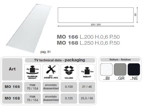 Mo Usa2 Modena Grey Tv Entertainment System Made In Italy Model VGMUMO-USA4-GR
