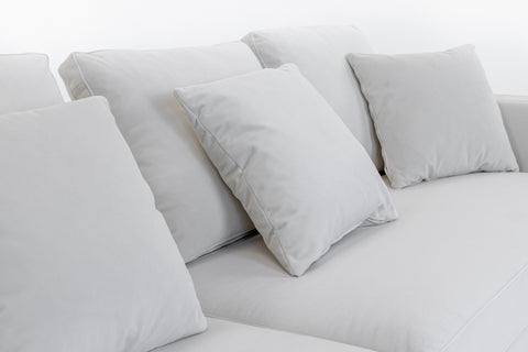 Divani Casa Mobray Glam Light Grey Velvet & Gold Sofa Model VGUIMY524-GRY