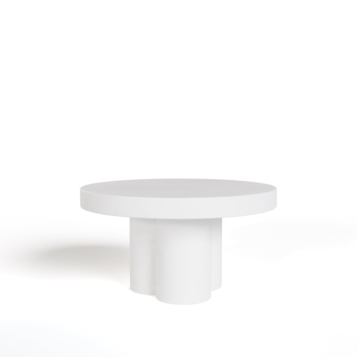 Modrest Bruni Modern White Concrete Coffee Table Model VGGR-623840-WHT
