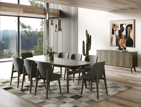 Modrest Costello Mid Century Modern Wenge Dining Set Model VGMA-MIT-3202-SET