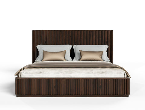 Modrest Fields Modern Walnut Acacia Bedroom Set Model VGWD-VGD3-SET-WAL