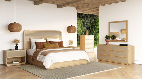 Modrest Gavin Modern Natural Ash & Rattan Chest Model VGVC-J2411-4H-NAT