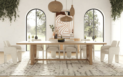 Modrest Walz Modern Natural Oak Rectangular Dining Table  Model VGME-WALZ-DT