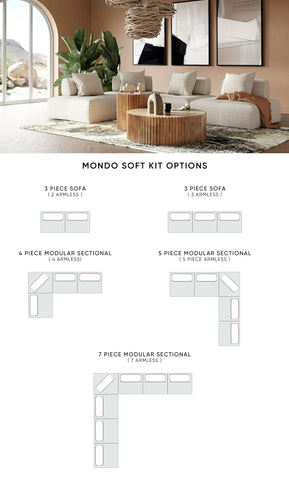 Divani Casa Mondo Modern Modular Beige Fabric Sectional Sofa Model VGOD-ZW-22033-MOD-BGE