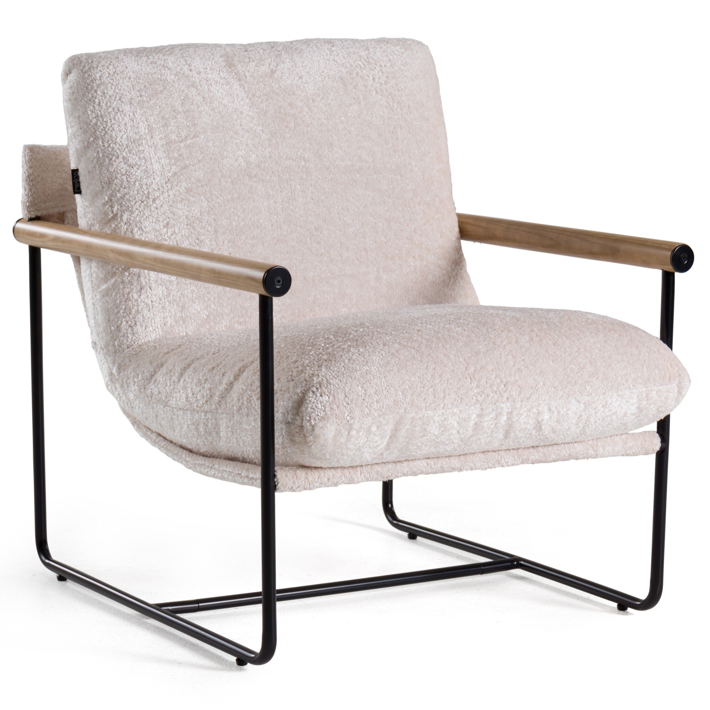 Modrest Moorcroft Modern Beige Fabric Accent Chair Model VGKK-KF.A2021-BGE