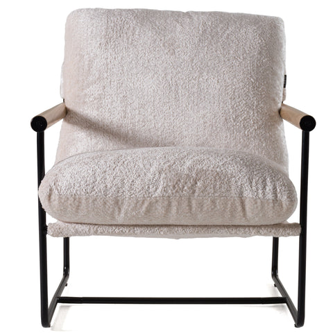 Modrest Moorcroft Modern Beige Fabric Accent Chair Model VGKK-KF.A2021-BGE