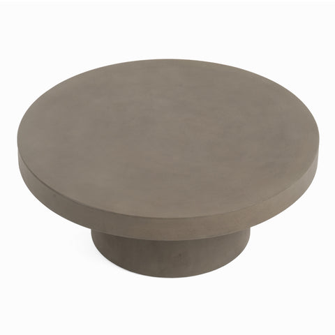 Modrest Morley Modern Round Concrete Coffee Table Model VGGR649992-RND