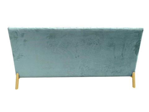 Divani Casa Mosko Modern Light Green & Gold Fabric Sofa Model VGEUMC-9714SF-GRN-S