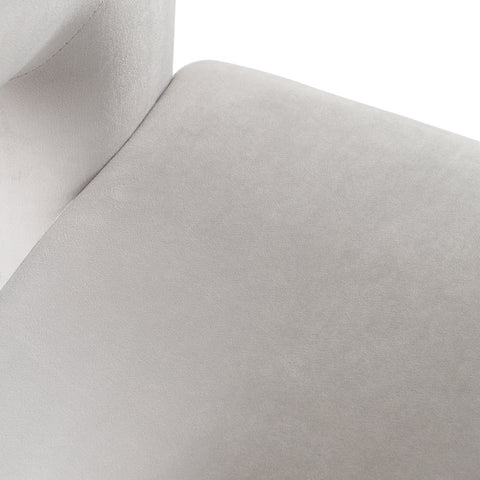 Modrest Mulgrew Modern Light Grey Velvet Dining Chair Model VGMF-D1128-LTGRY