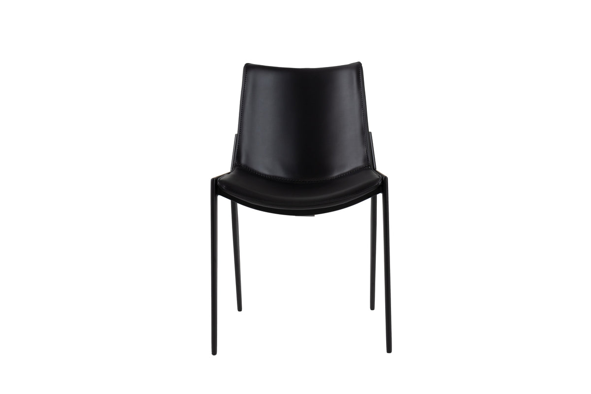 Modrest Murray Modern Black Vegan Leather Dining Chair (Set Of 2) Model VGHR-3634-BLK