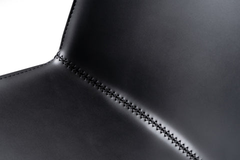 Modrest Murray Modern Black Vegan Leather Dining Chair (Set Of 2) Model VGHR-3634-BLK