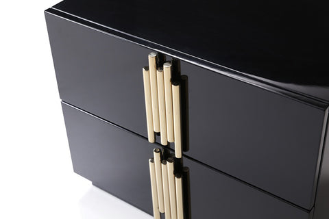 Modrest Token Modern Black & Gold Bedroom Set Model VGVCBD815-SET