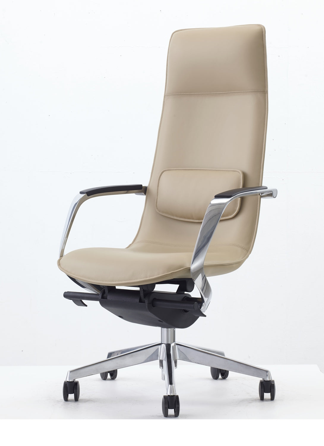 Modrest Nadella Modern Beige High Back Executive Office Chair