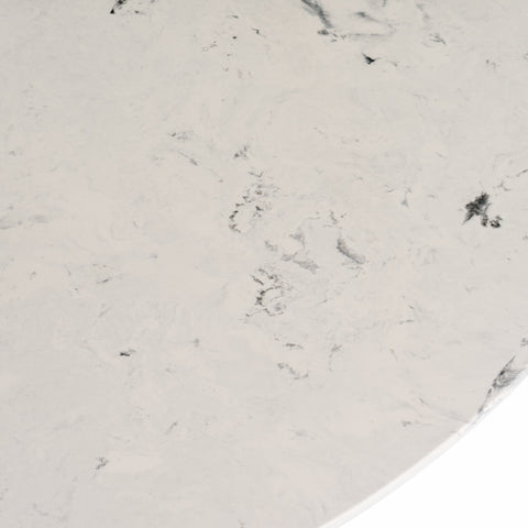 Modrest Nancy & Weiss Mid Century Modern Marble & Walnut Dining Table Set Model VGMA-MIT-5347-MI-1181-SET