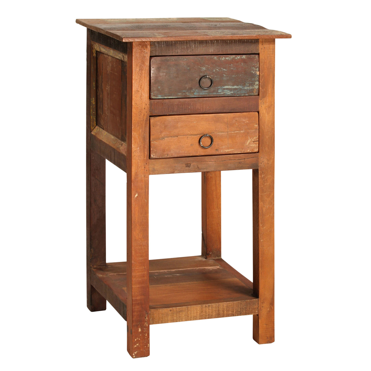 Nantucket Antique Wood Sealed Finish Lamp Table