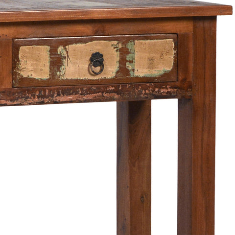 Nantucket Antique Wood Sealed Finish Console Table
