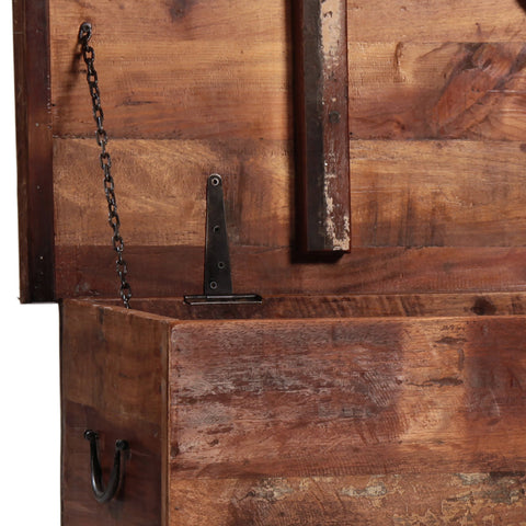 Nantucket Antique Wood Sealed Finish Blanket Box