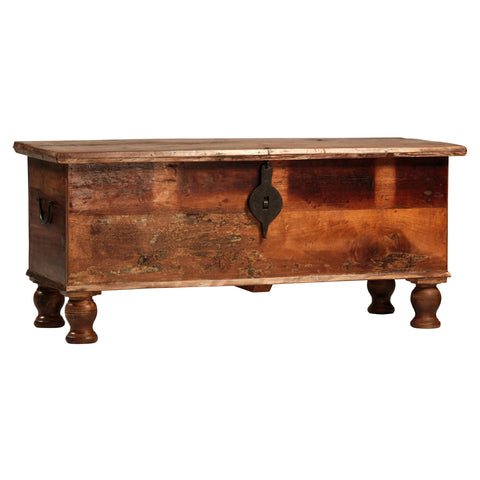 Nantucket Antique Wood Sealed Finish Blanket Box