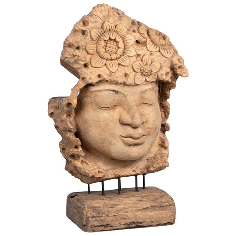 Buddha Natural Finish Sculpture
