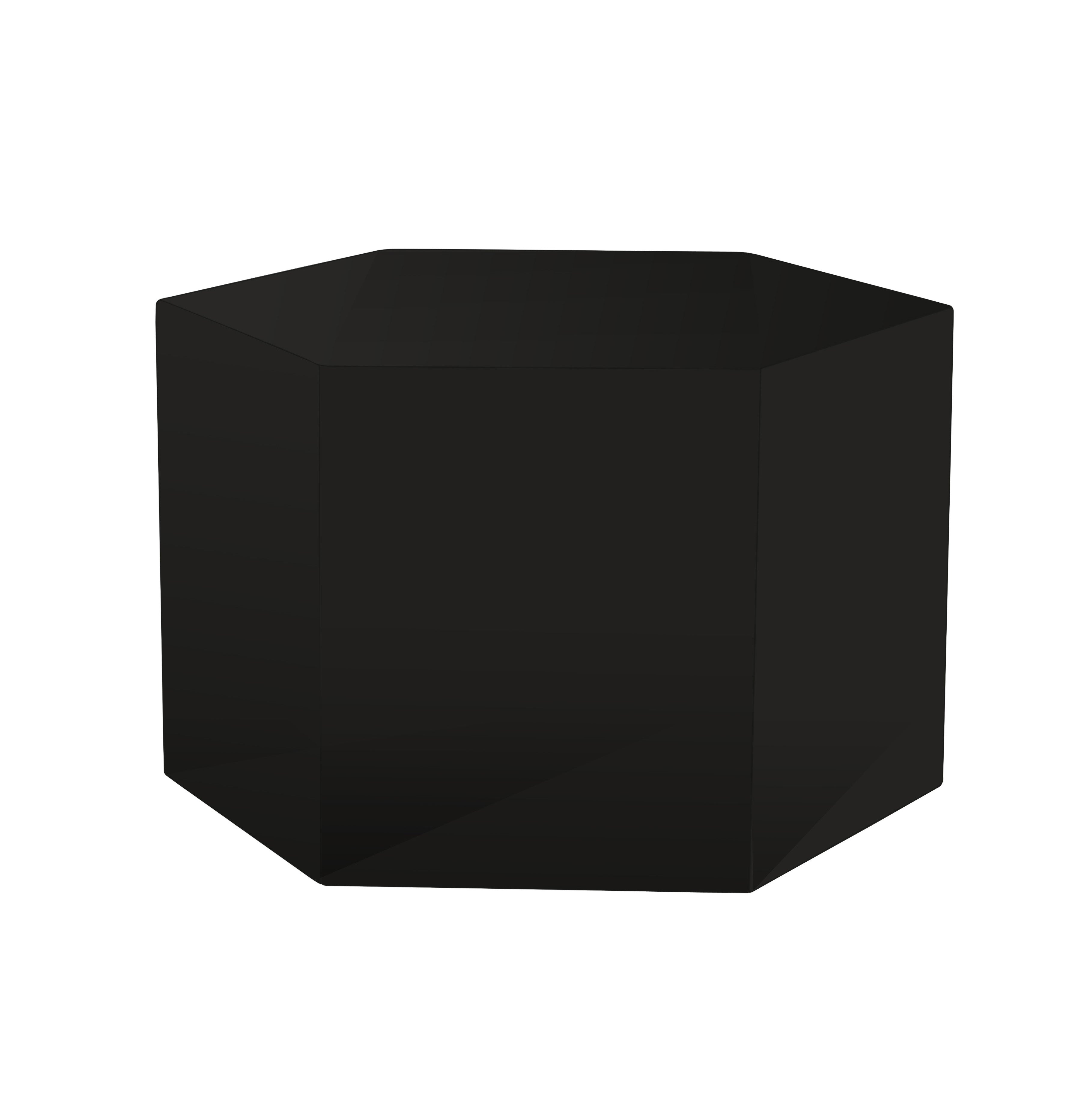 Modrest Newmont Small Black High Gloss End Table Model VGBBMND-CT23-BLK-ET