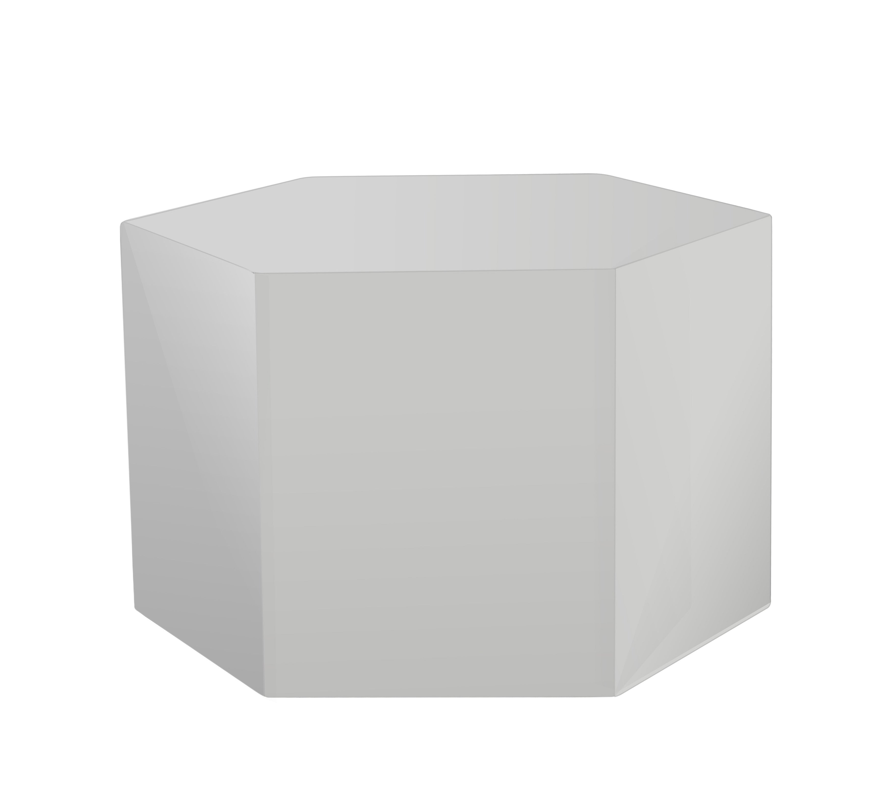 Modrest Newmont Small Light Grey High Gloss End Table Model VGBBMND-CT23-LTGRY-ET