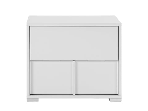 Modrest Nicla Italian Modern White Nightstand Model VGACNICLA-NS