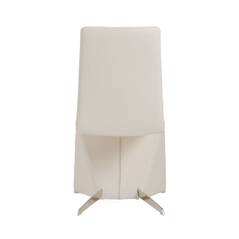 Nisse Contemporary White Leatherette Dining Chair (Set of 2) By VIG Furniture