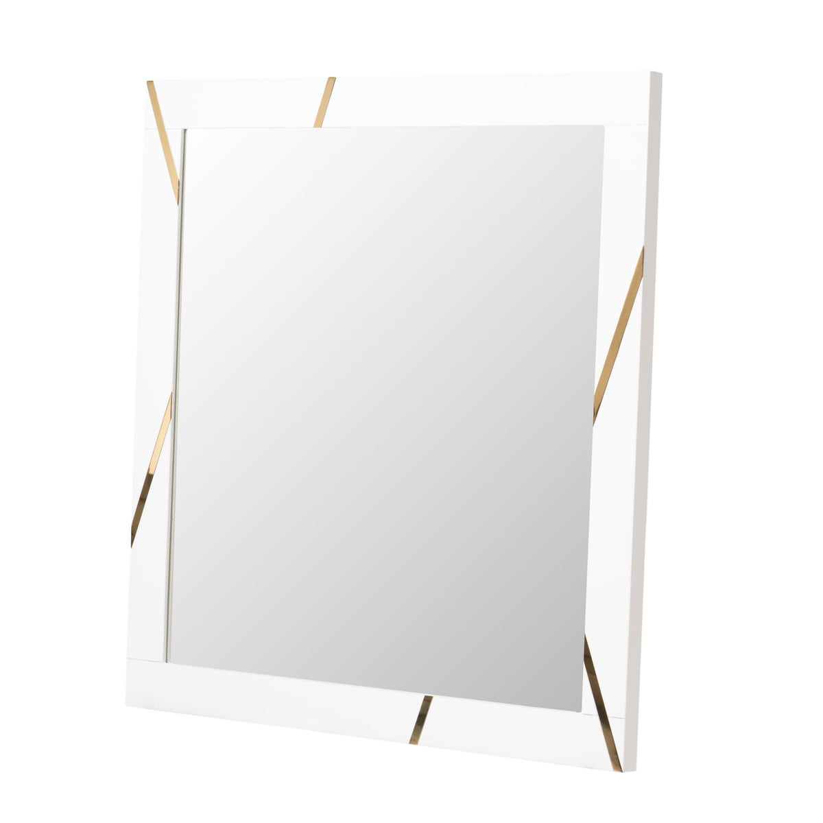 Modrest Nixa Modern White & Gold Mirror Model VGVCJ1909-MIR