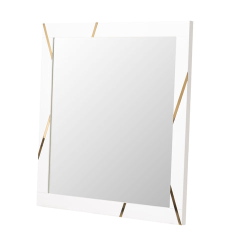 Modrest Nixa Modern White & Gold Mirror Model VGVCJ1909-MIR