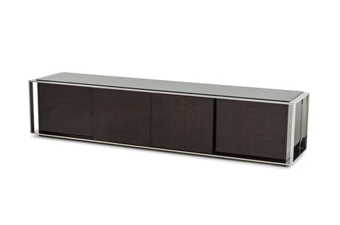 Noble Modern Ebony Lacquer Tv Entertainment Center Model VGHB131F