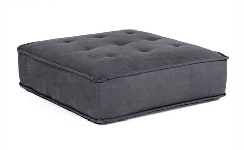 Divani Casa Nolden Waterproof Dark Grey Fabric Ottoman Model VGKNK8542-DK-GRY-OTT