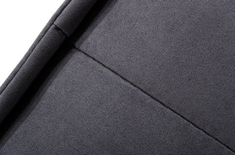 Divani Casa Nolden Waterproof Dark Grey Fabric Ottoman Model VGKNK8542-DK-GRY-OTT