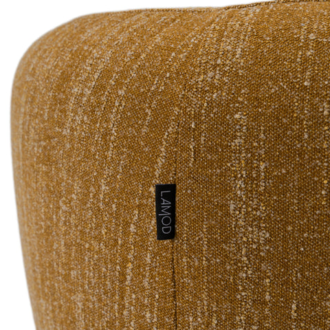 Divani Casa Norris Modern Mustard Fabric Swivel Accent Chair Model VGKK-KF.2823-CHR-MUS