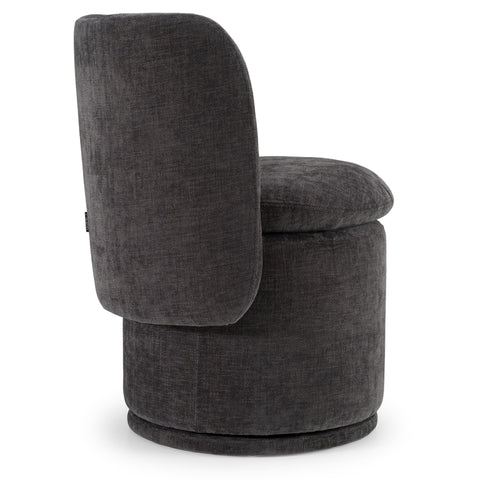 Divani Casa Norris Modern Dark Grey Fabric Swivel Dining Chair Model VGKK-KF.Y2138-DGRY