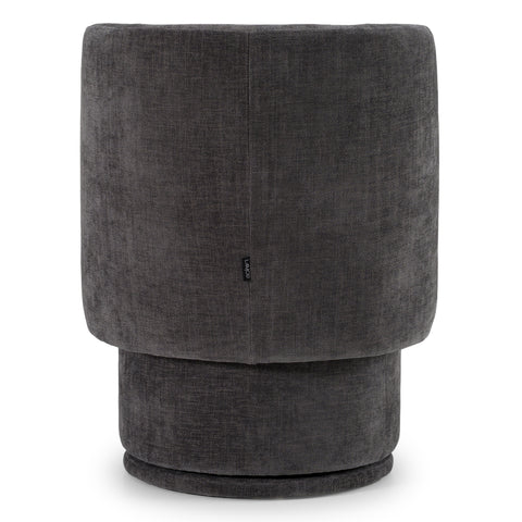 Divani Casa Norris Modern Dark Grey Fabric Swivel Dining Chair Model VGKK-KF.Y2138-DGRY