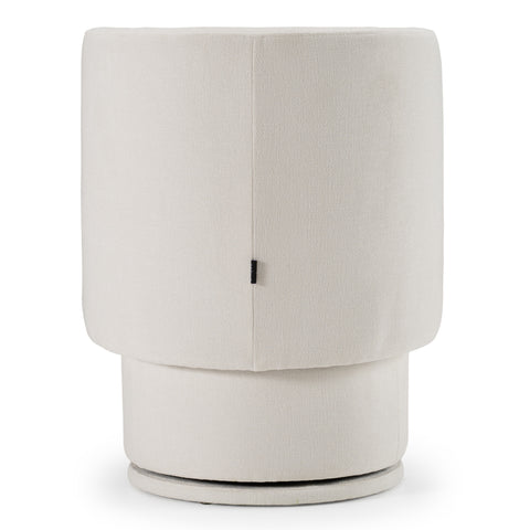 Divani Casa Norris Modern Ivory Fabric Swivel Dining Chair Model VGKK-KF.Y2138-IVY