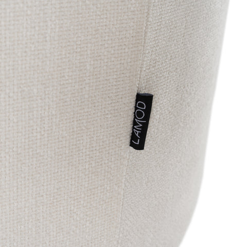 Divani Casa Norris Modern Ivory Fabric Swivel Dining Chair Model VGKK-KF.Y2138-IVY