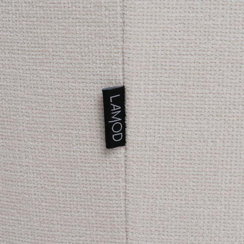 Divani Casa Norris - Modern Ivory Fabric Swivel Dining Chair