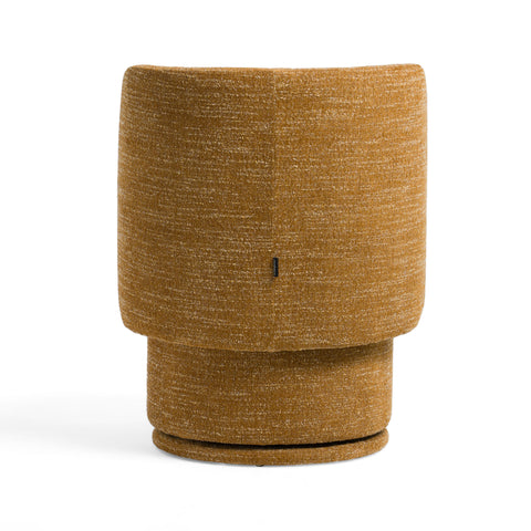 Divani Casa Norris Modern Mustard Fabric Swivel Dining Chair Model VGKK-KF.Y2138-MUS