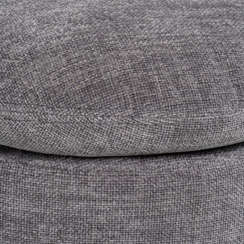 Divani Casa Norris Modern Dark Grey Fabric Swivel Dining Chair Model VGKK-KF.Y2138-DGRY