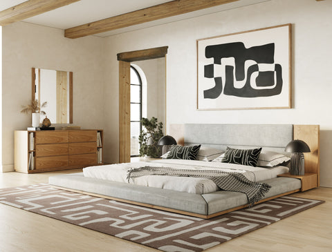 Nova Domus Jagger Modern Natural Oak Mirror Model VGMA-BR-55-MIR-NAT