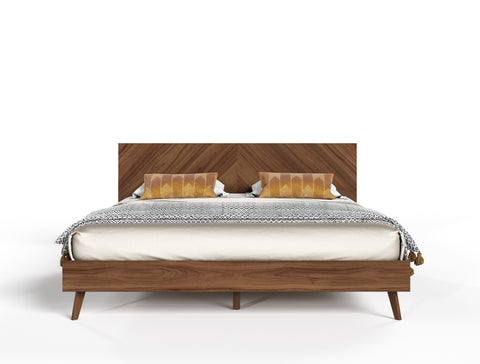 Nova Domus Kamela Modern Walnut Bed Model VGMA-BR-128-BED