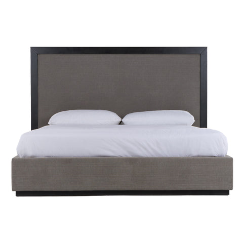Nova Domus Santa Barbara Modern Grey Fabric & Grey Wash Bed Model VGMA-BR-152-BED-GRY