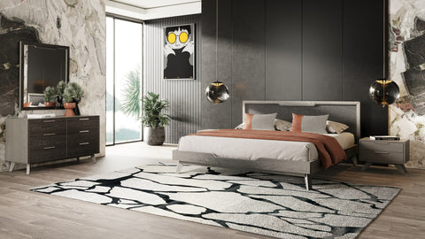 Nova Domus Soria Modern Grey Wash Bedroom Set